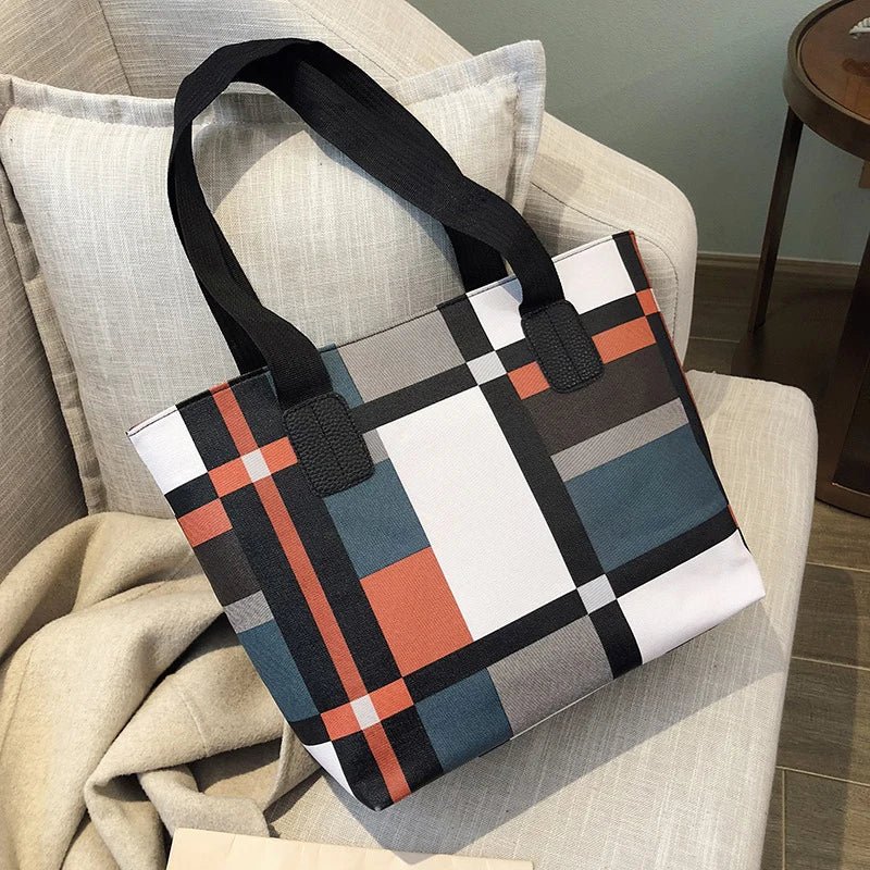 Leather Shoulder Shopping Bag