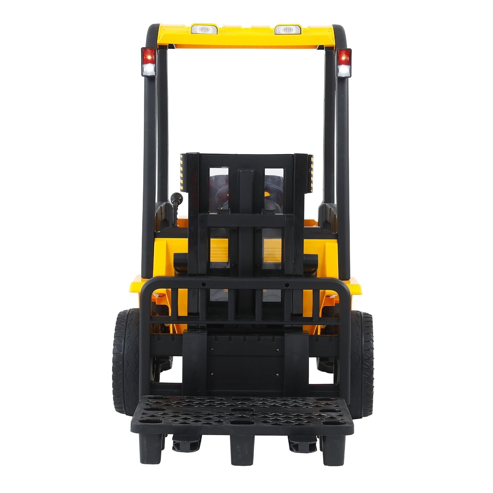 LED-Equipped Electric Forklift Toy with Battery-Powered Lifting Rod
