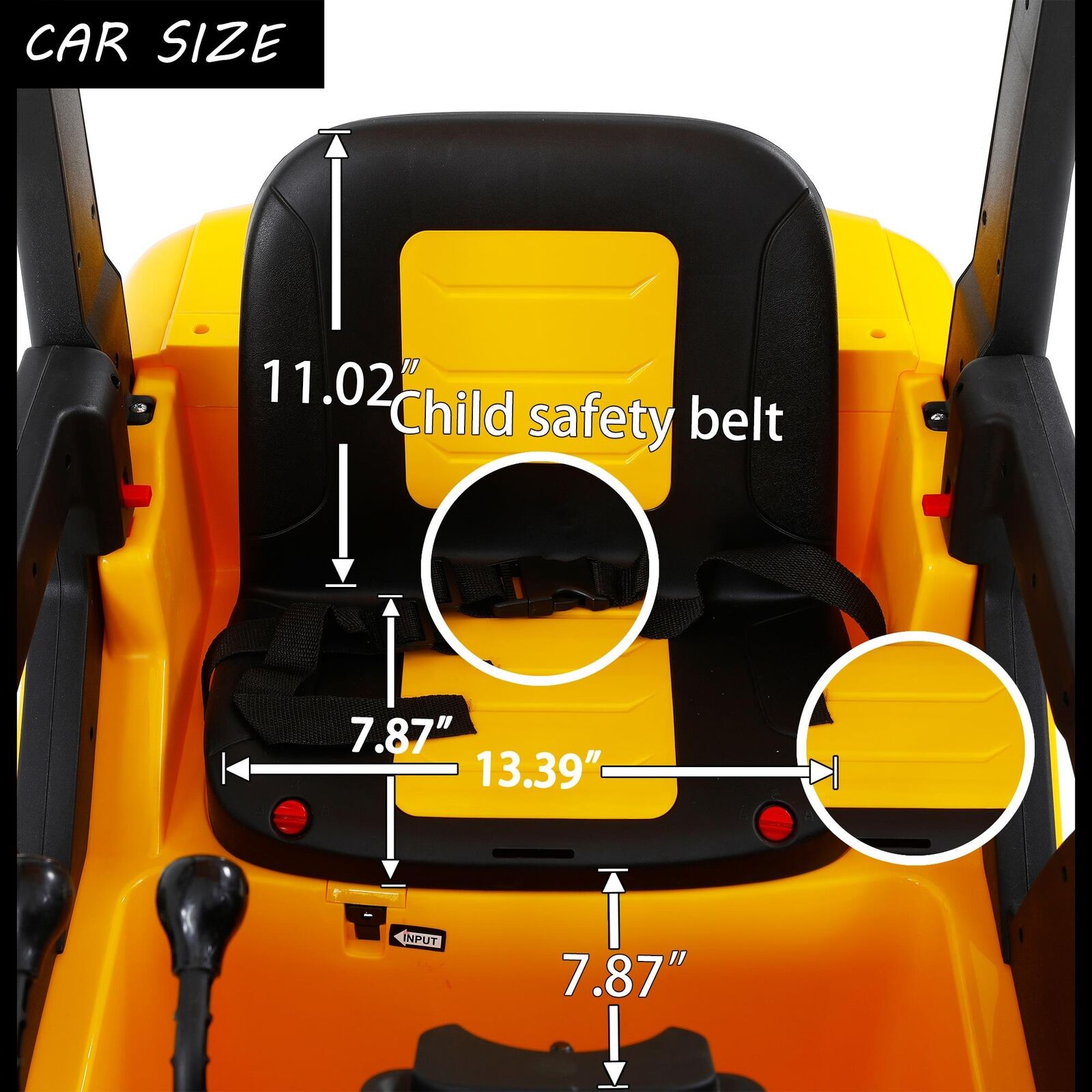 LED-Equipped Electric Forklift Toy with Battery-Powered Lifting Rod