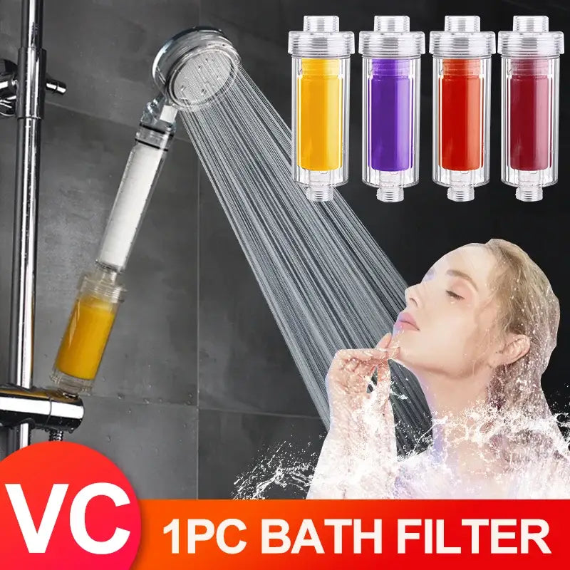 Lemon vitamin c shower filter bathroom hair and skin care cartridge
