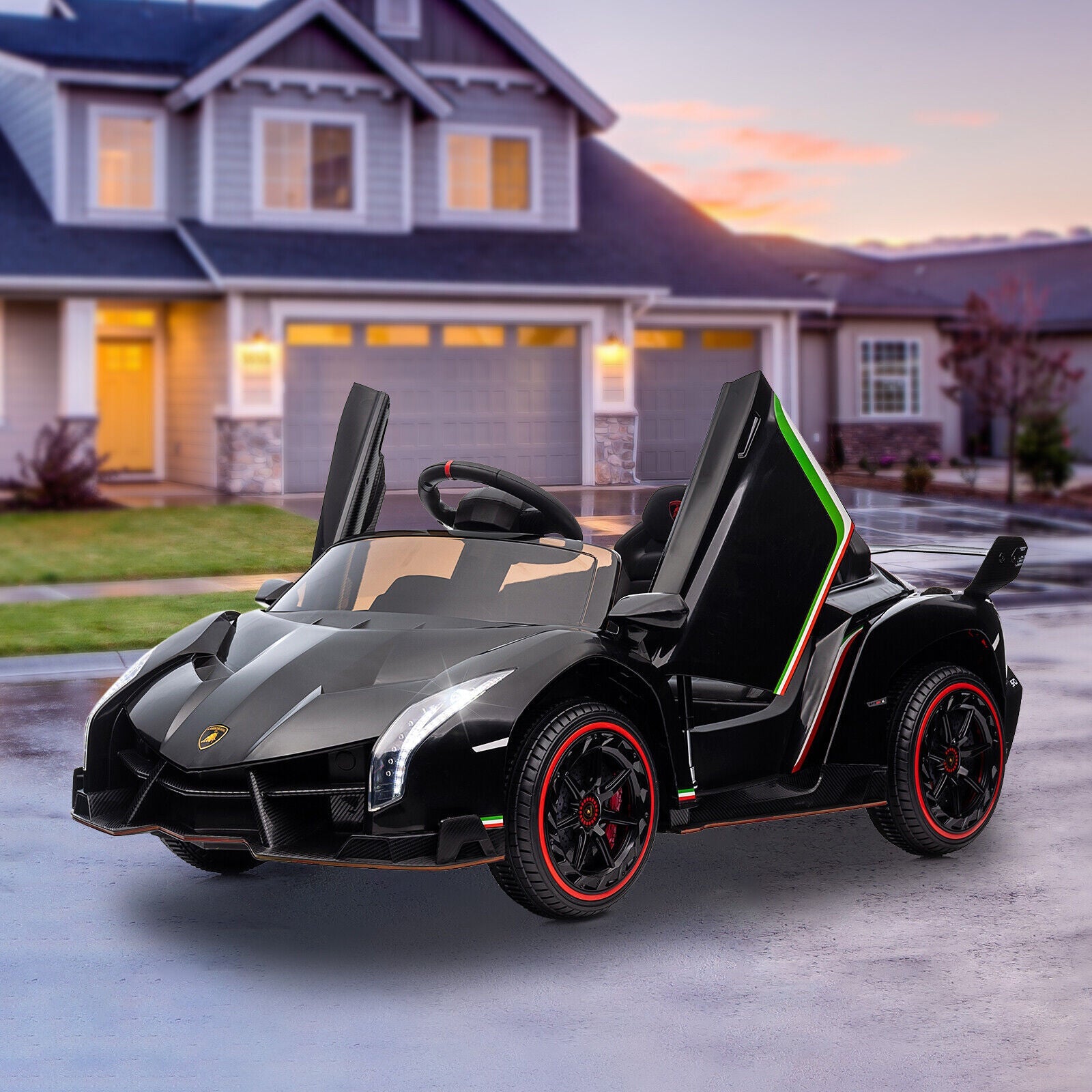 Licensed Lamborghini Style 12V Electric Ride-On Car for Kids with Remote Control