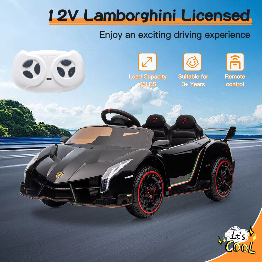 Licensed 2 Seater Kids Electric Lamborghini Ride-On Car with Remote Control