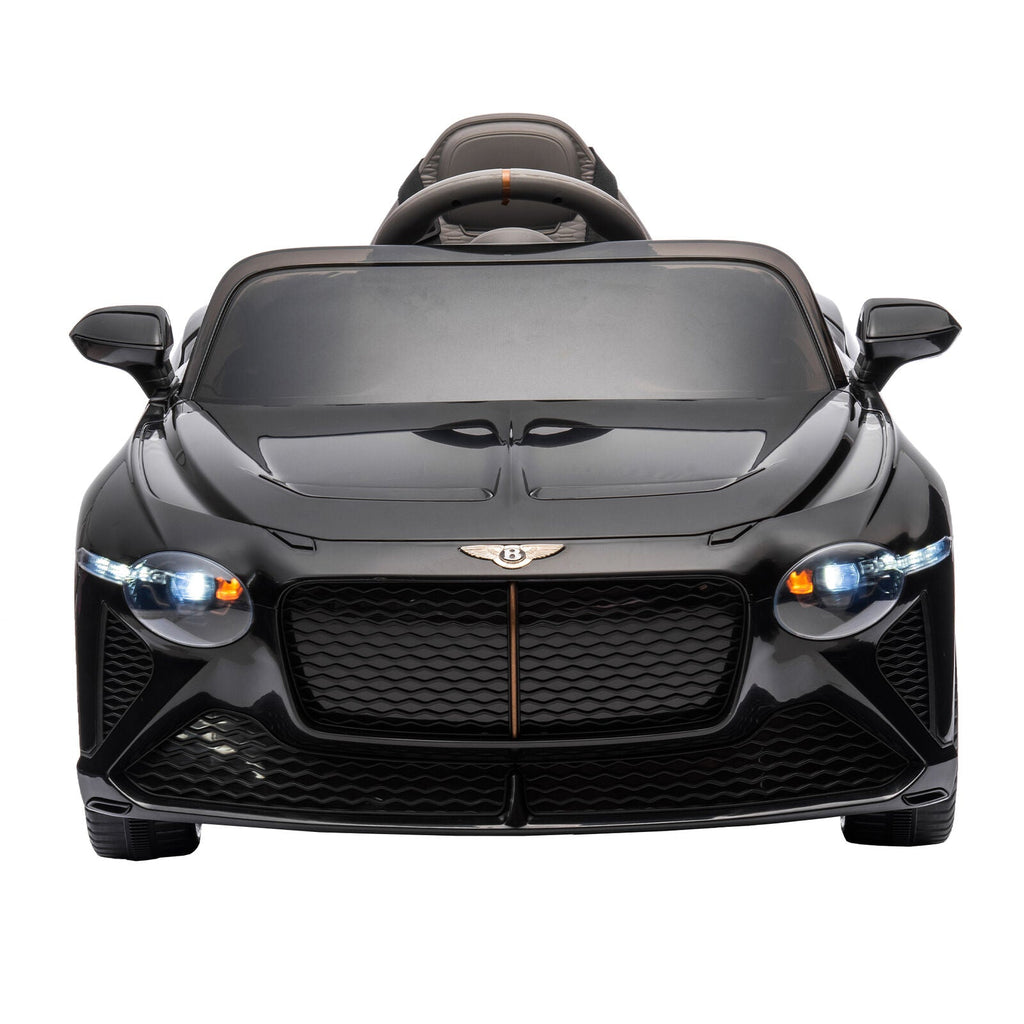 Licensed 2.4G Electric 12V 7A Kids Ride On Car with 3 Speeds - Bentley Black