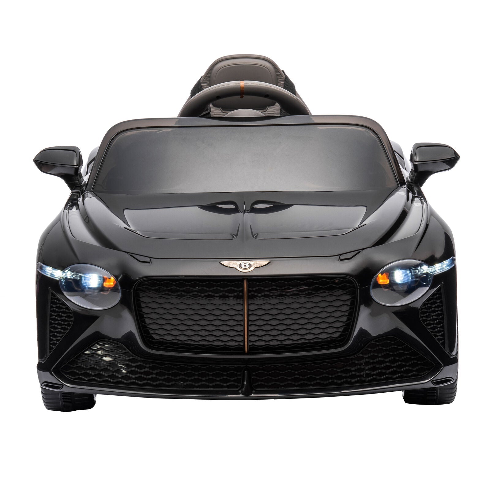 Licensed 2.4G Electric 12V 7A Kids Ride On Car with 3 Speeds - Bentley Black