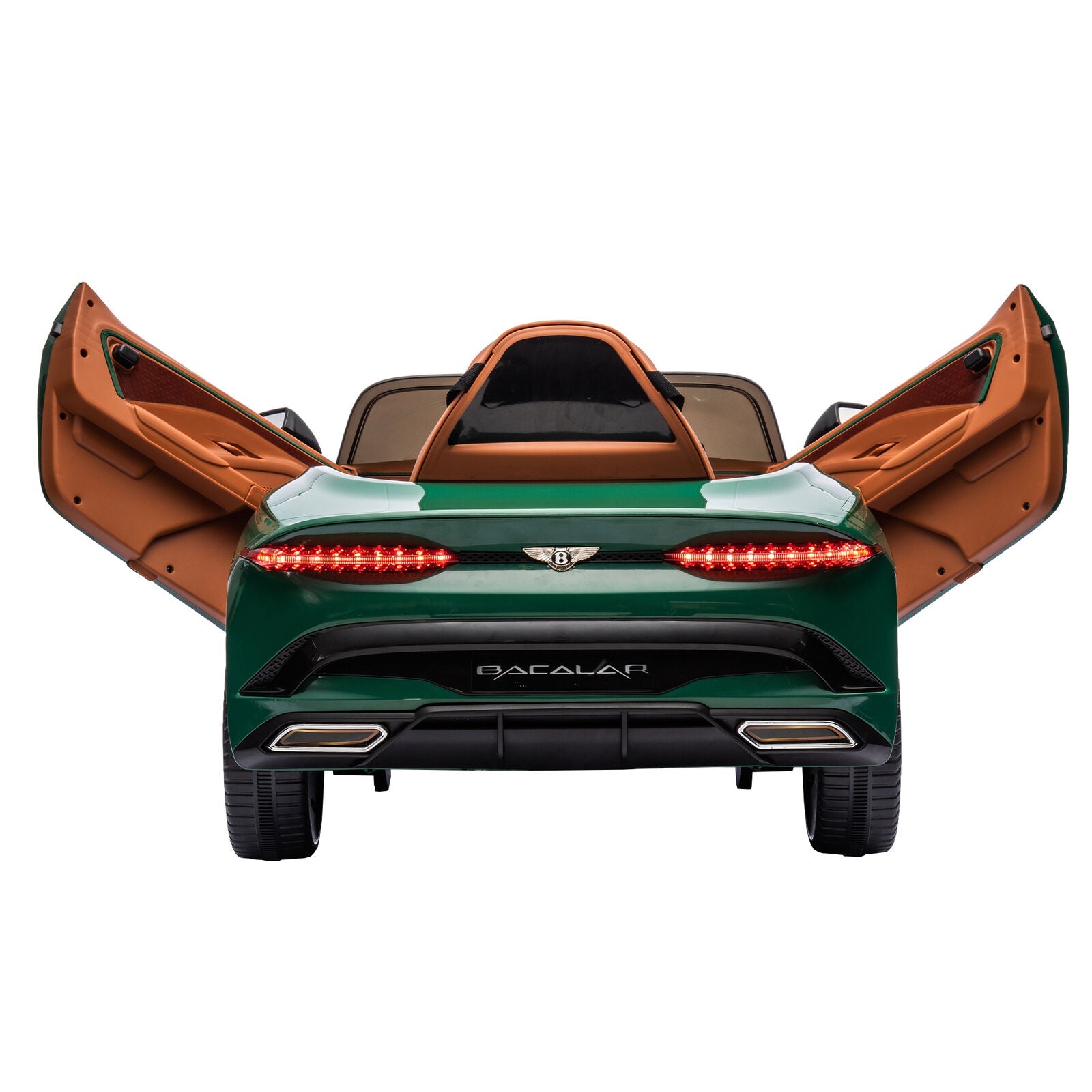Licensed 2.4G Electric 12V Kids Ride On Car with 3 Speeds - Bentley Green