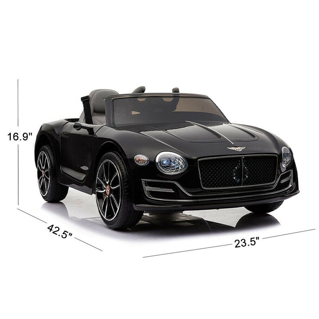 Licensed Bently Style 12V Electric Ride-On Car for Kids with Remote Control, LED Lights, and MP3 Player