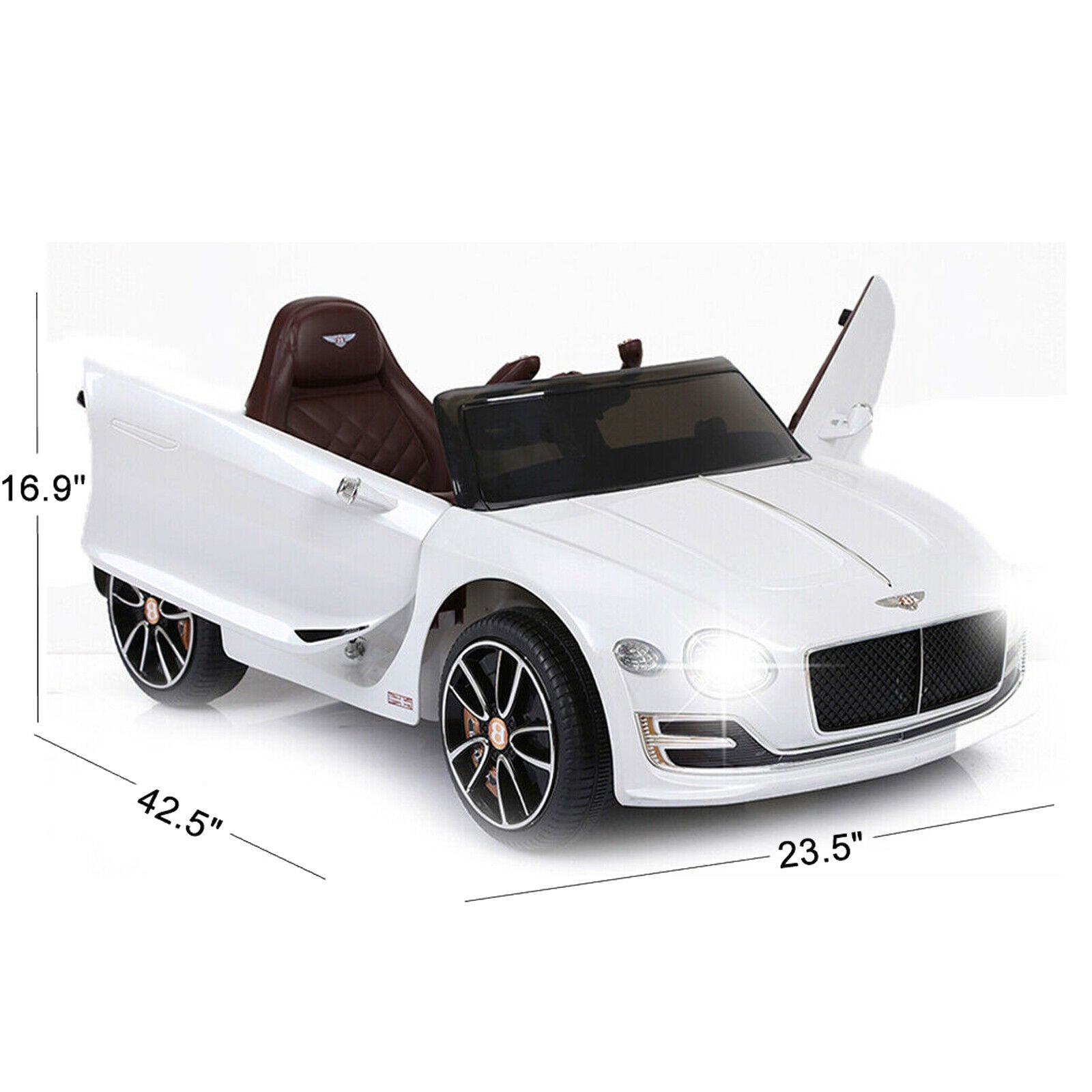 12V Licensed Bentley Electric Kids Ride On Car with Remote Control and LED Lights