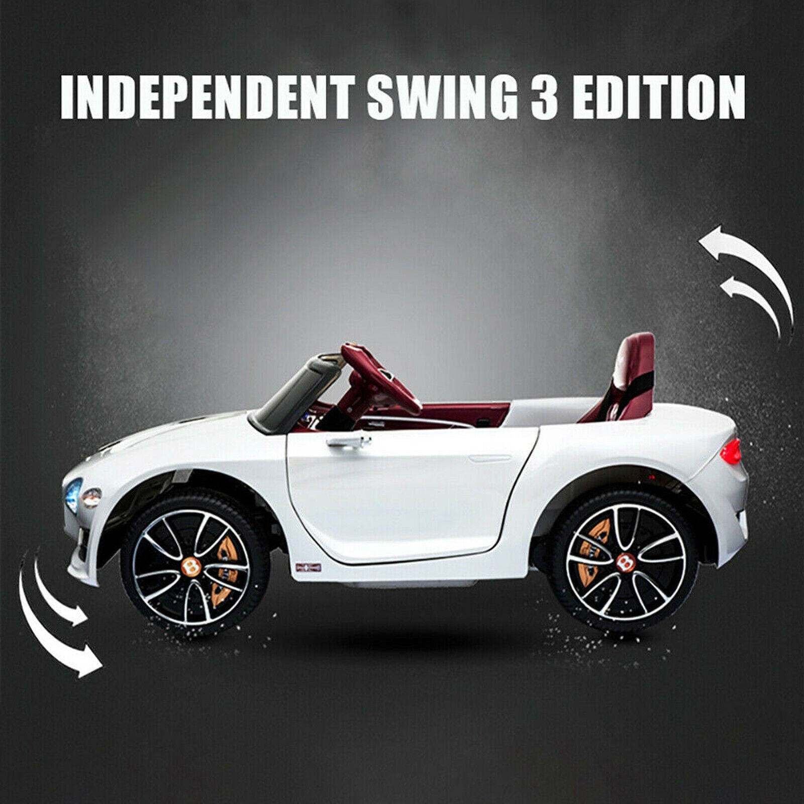 12V Licensed Bentley Electric Kids Ride On Car with Remote Control and LED Lights