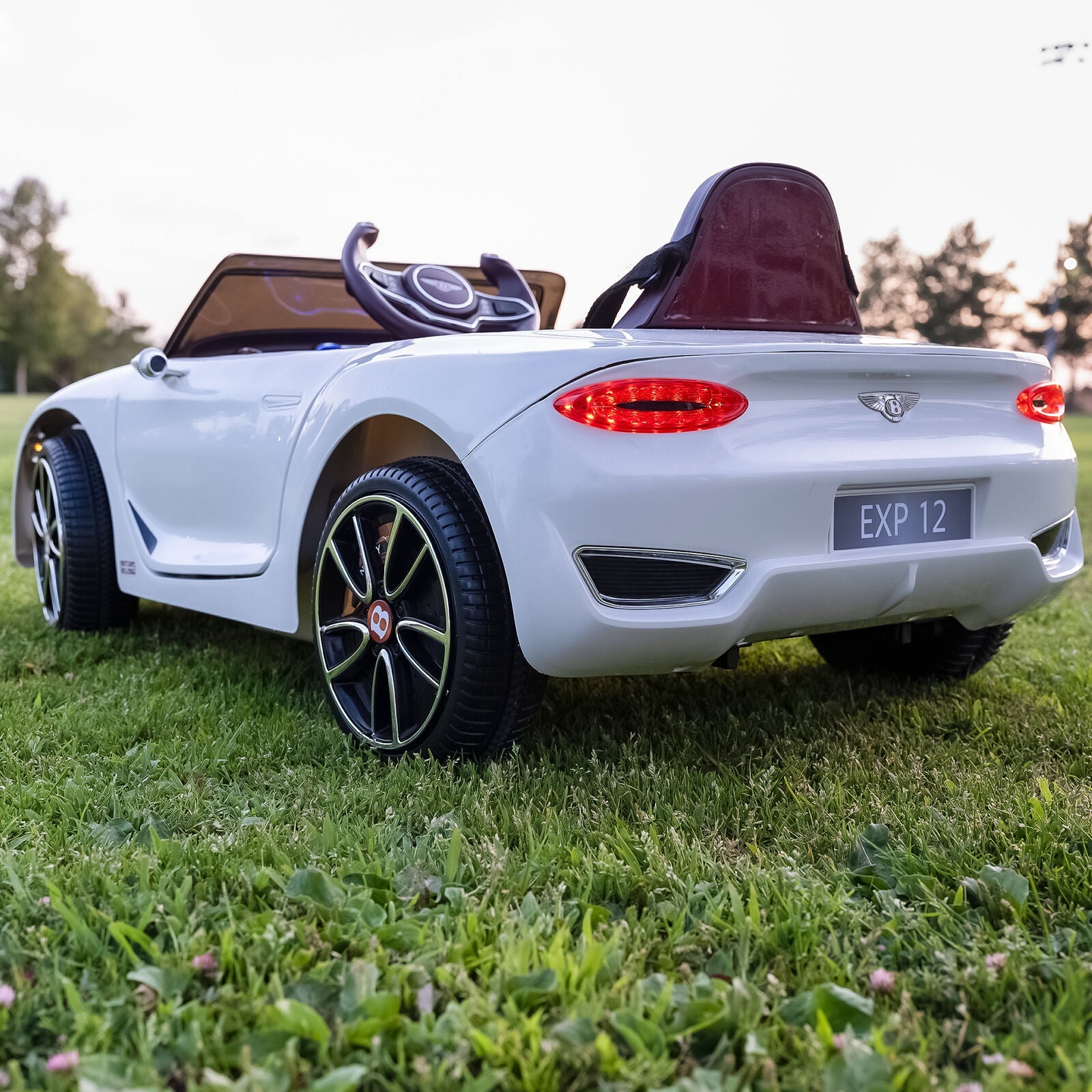 Bentley Style 12V Electric Ride-On Car with Remote Control and LED Lights for Kids