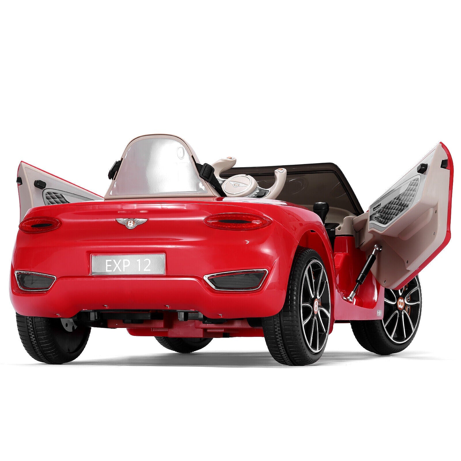 Licensed Bentley Style Electric Ride-On Car for Kids with Remote Control, LED Lights, and MP3 Player