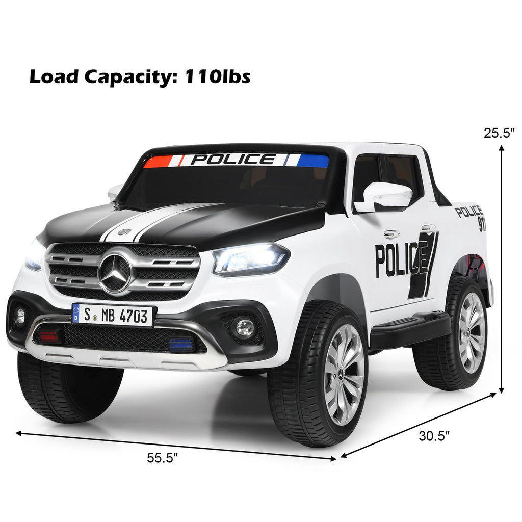 Licensed Benz Electric Ride-On Car for Kids - 2 Seater Toy Vehicle