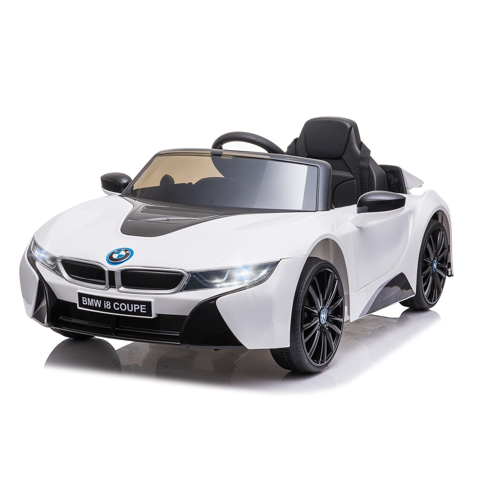 Licensed BMW I8 Electric Kids Ride-On Car with Remote Control - 12V Battery Powered