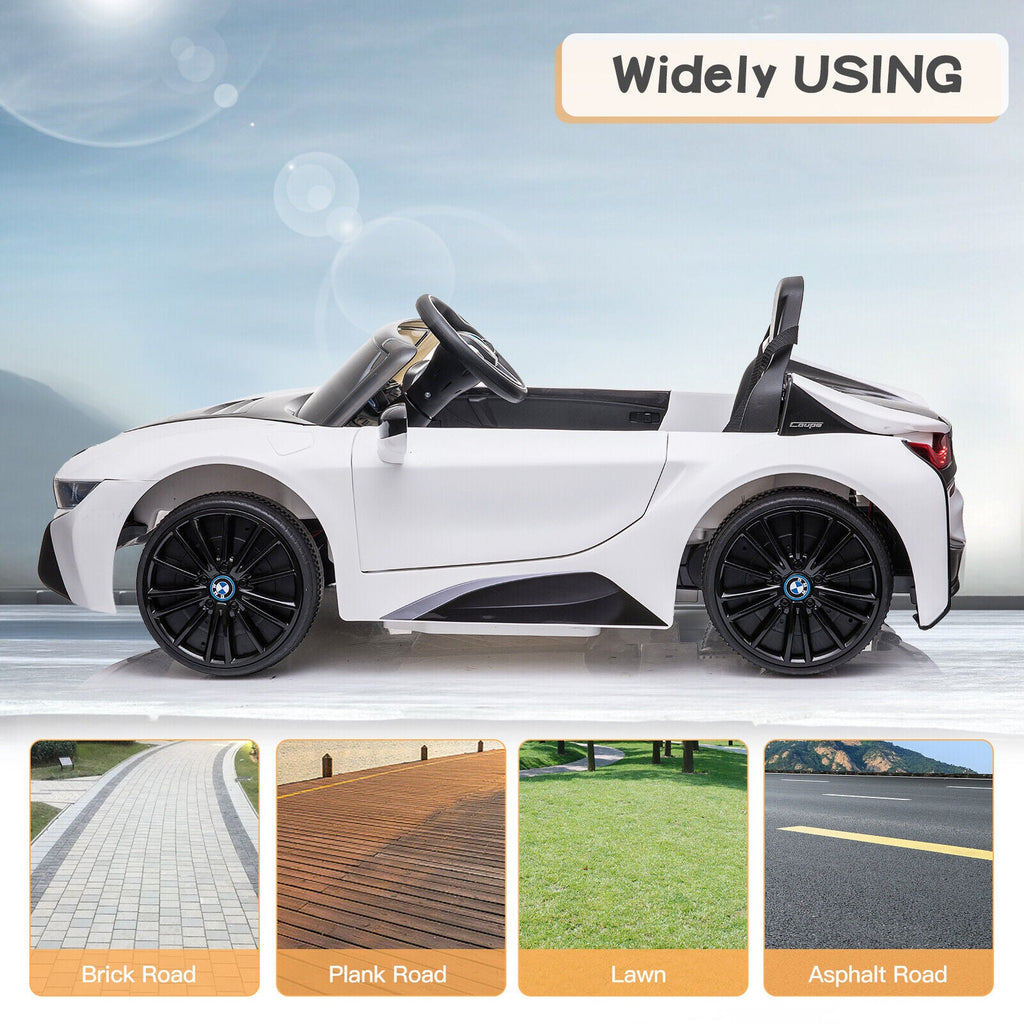Licensed BMW I8 Style 12V Electric Ride-On Car for Kids with Remote Control