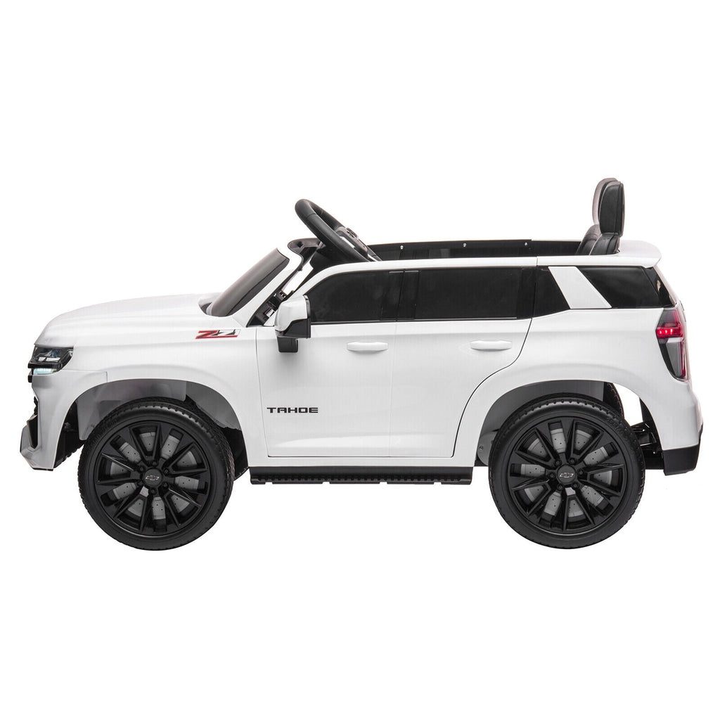 Licensed Chevrolet Silverado GMC 12V Ride-On Car Truck for Kids - White