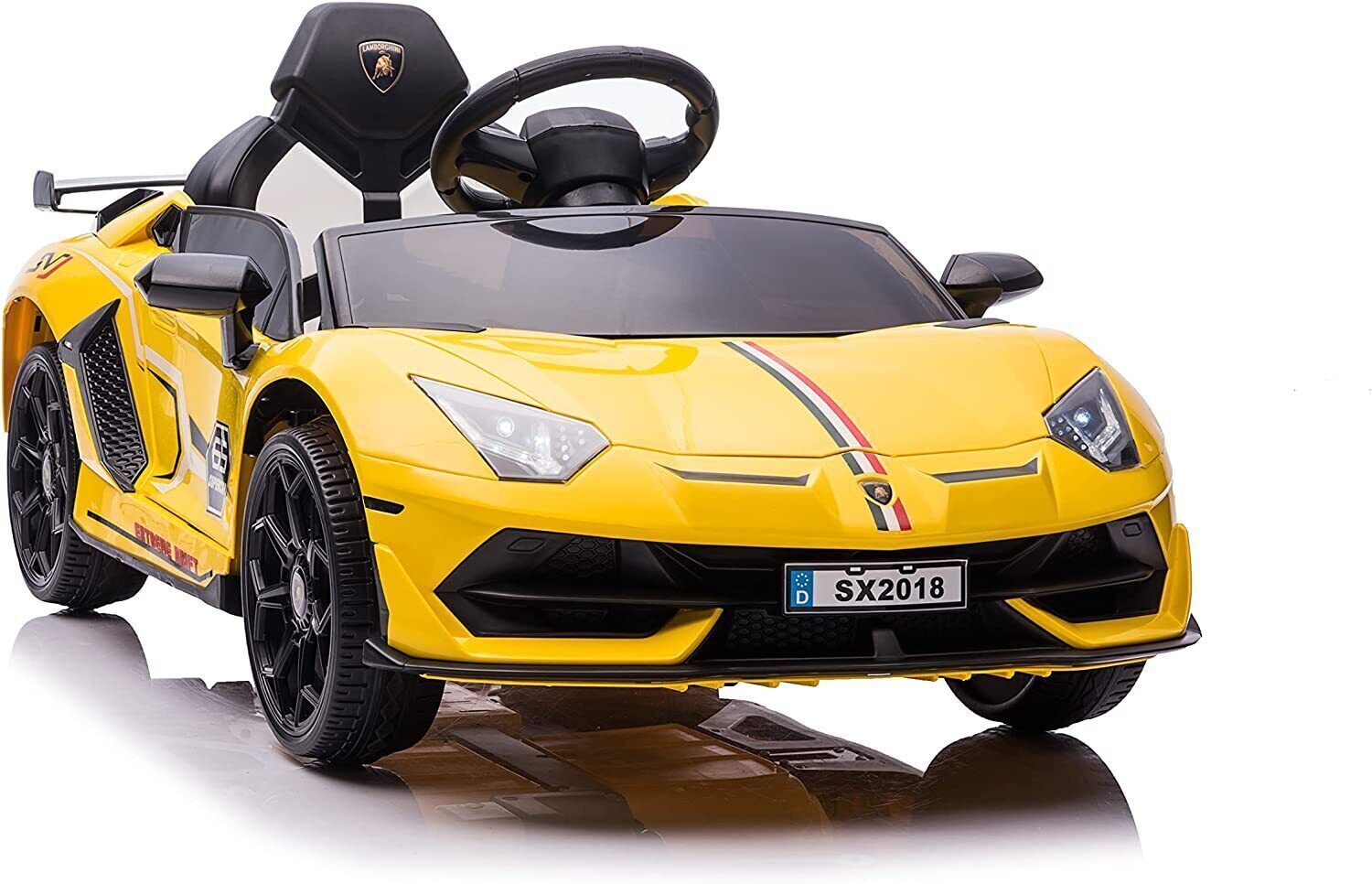 Licensed Lamborghini 12V Ride-On Car with Parental Remote Control and 3 Adjustable Speeds