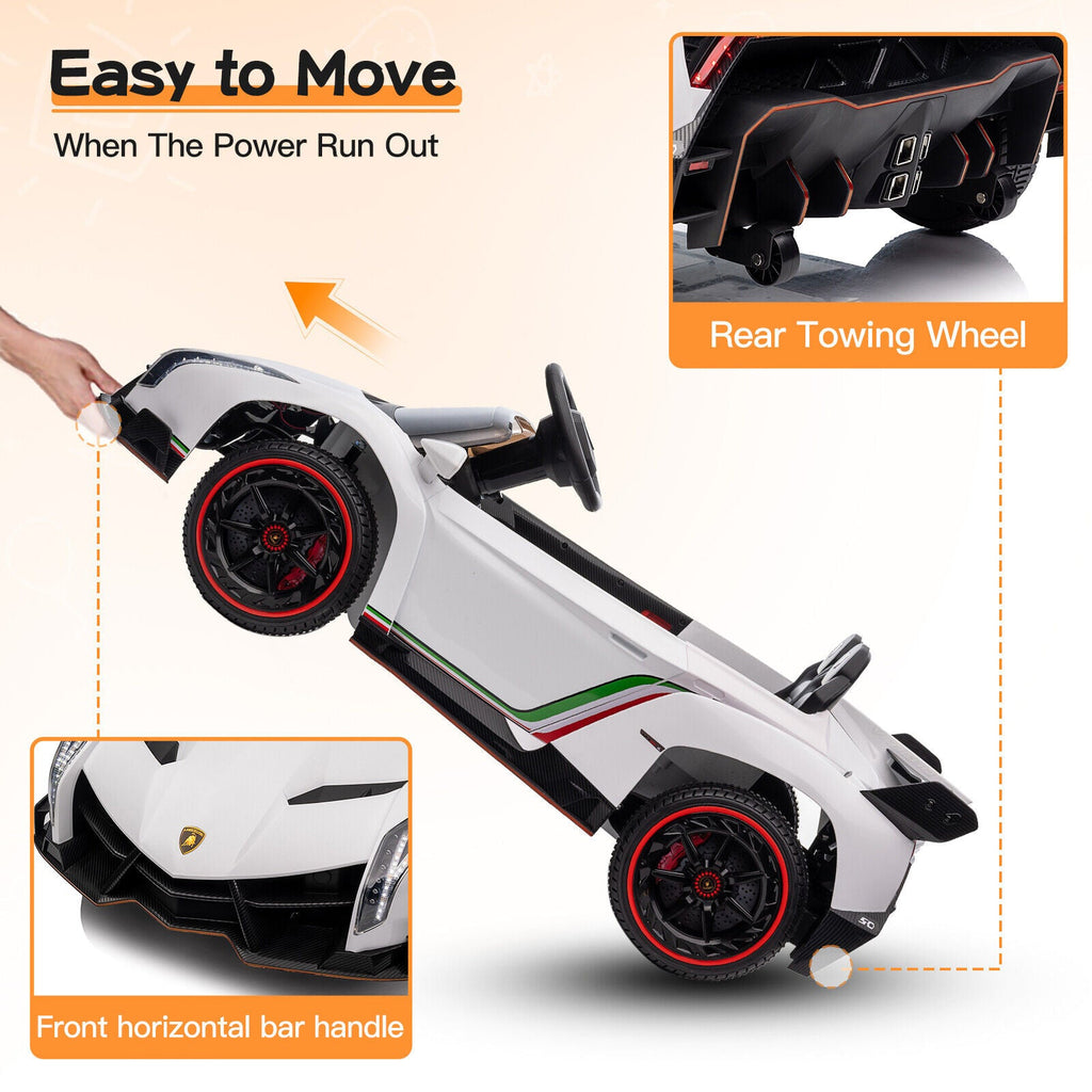 Licensed Lamborghini Kids Ride On Car with Remote Control - 12V Electric Toy Vehicle