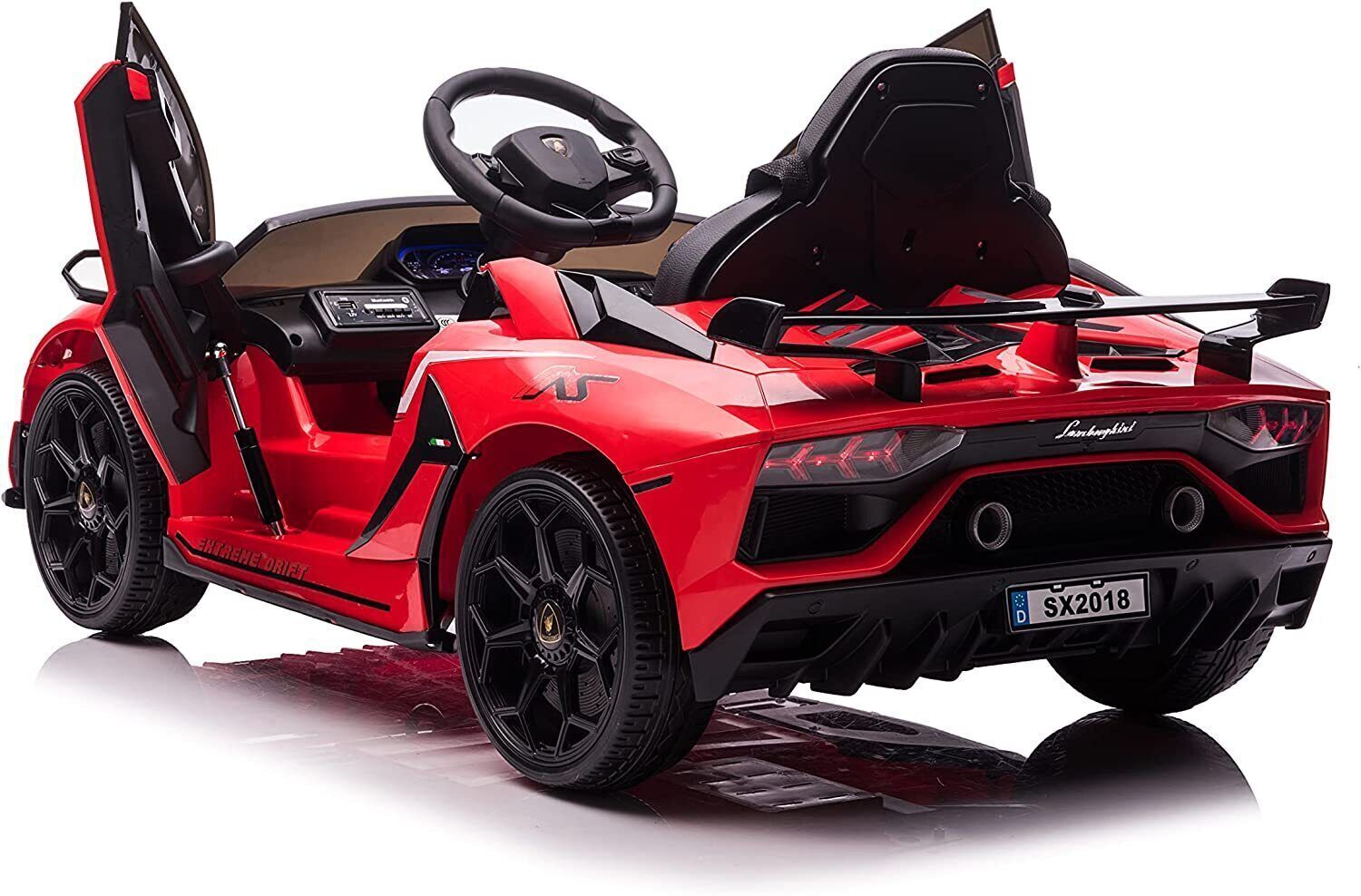 Licensed Lamborghini Kids Electric Ride On Car with Hydraulic Door - 12V Kids Car Toy