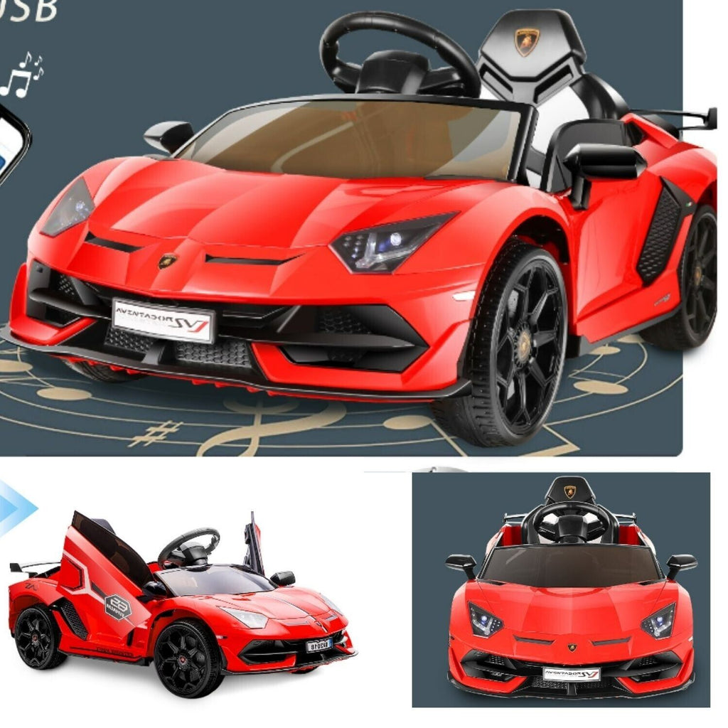 Licensed Lamborghini Ride-On Car for Kids with Hydraulic Doors - 12V 2x35W - Perfect Gift for Children