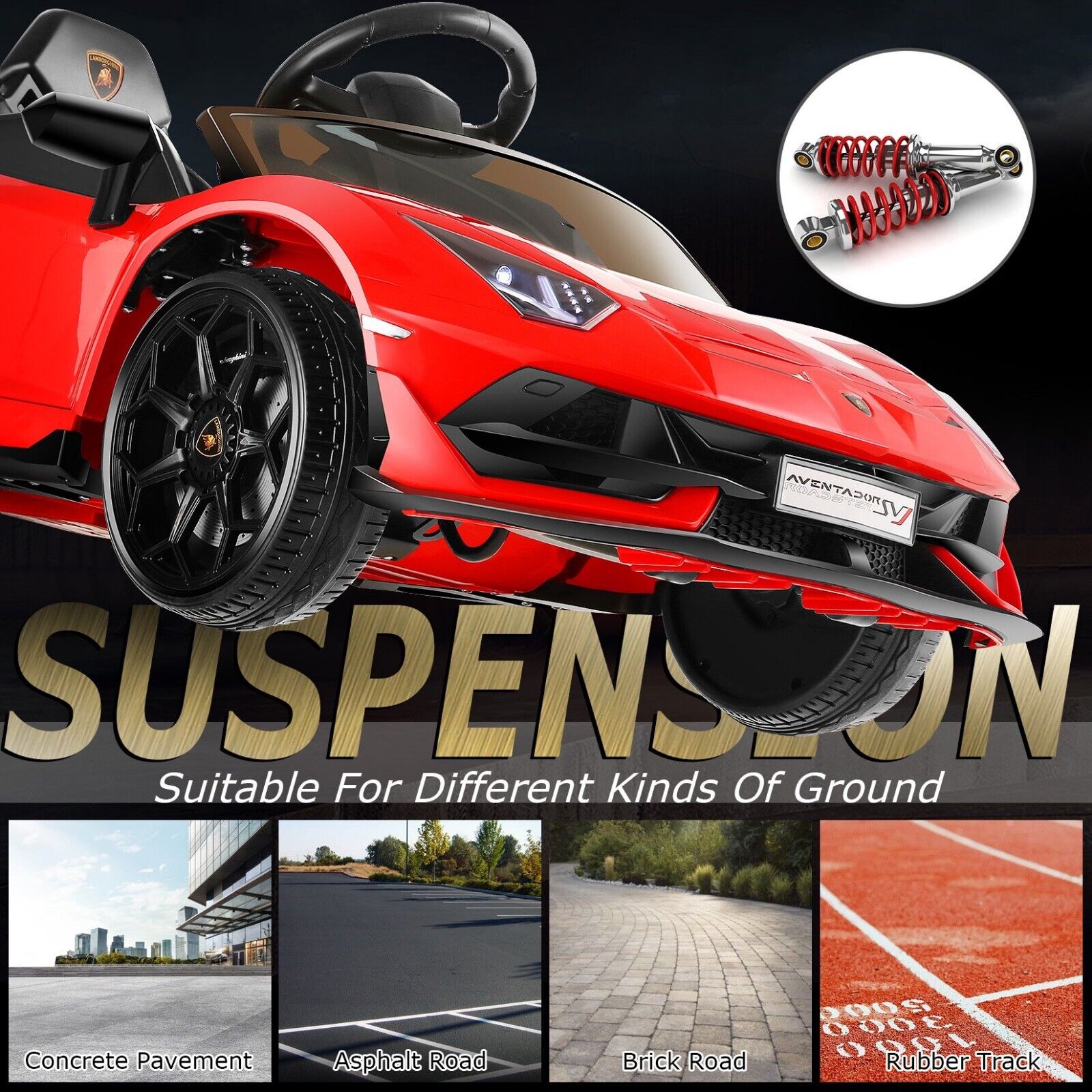Licensed Lamborghini 12V Ride-On Car for Kids with Hydraulic Doors - Perfect Gift for Ages 3-8