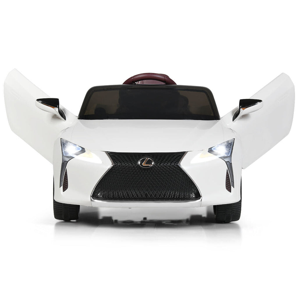 Licensed Lexus LC500 Electric Ride-On Car for Kids with Remote Control - White