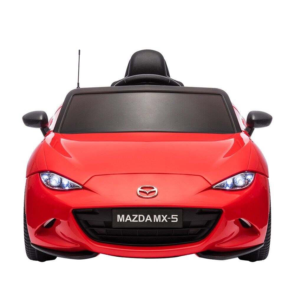 Licensed Mazda 12V Ride-On Car for Kids with Remote Control and LED Lights