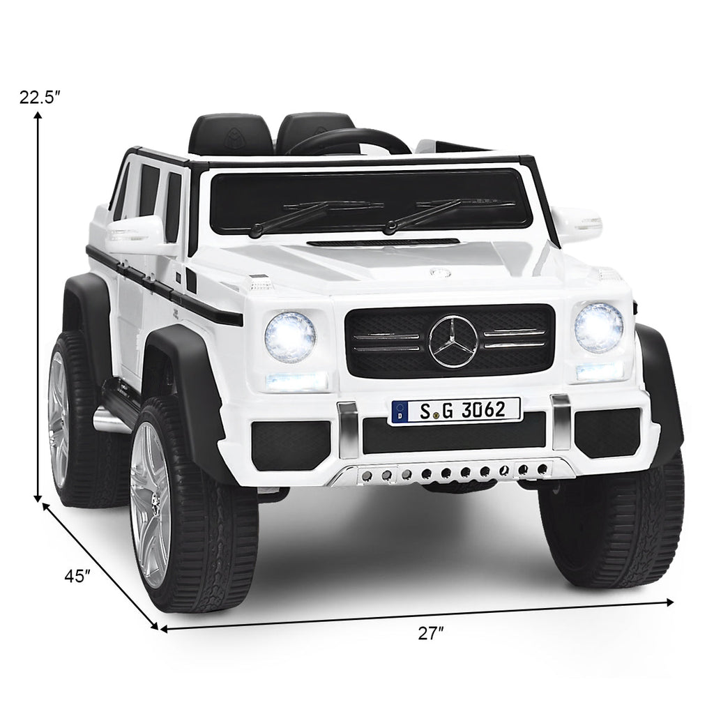 Licensed Mercedes Benz 12V Electric Kids RC Ride On Car - Battery Powered