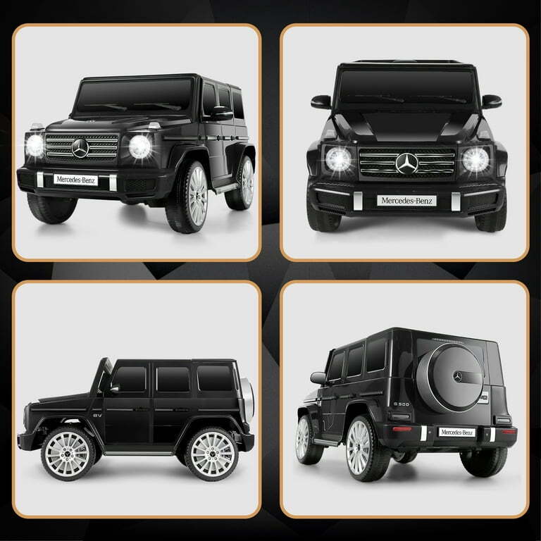 Licensed Mercedes-Benz 12V Ride On Car for Kids with Remote Control and LED Lights - 3 Speed Options
