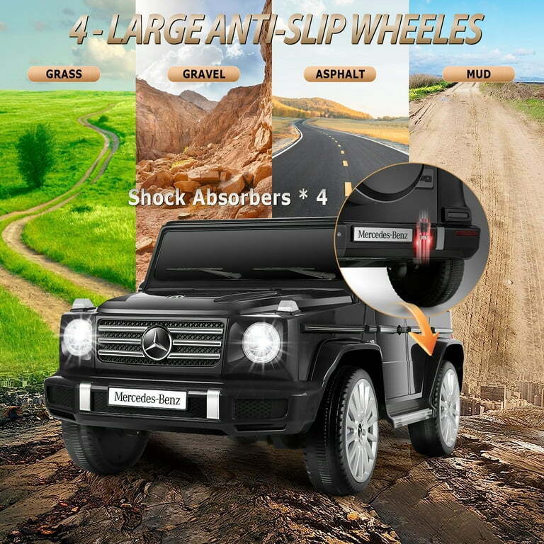 Licensed Mercedes-Benz 12V Kids Ride On Car with Remote Control and 3 Speeds - Brand New SUV Toy Truck