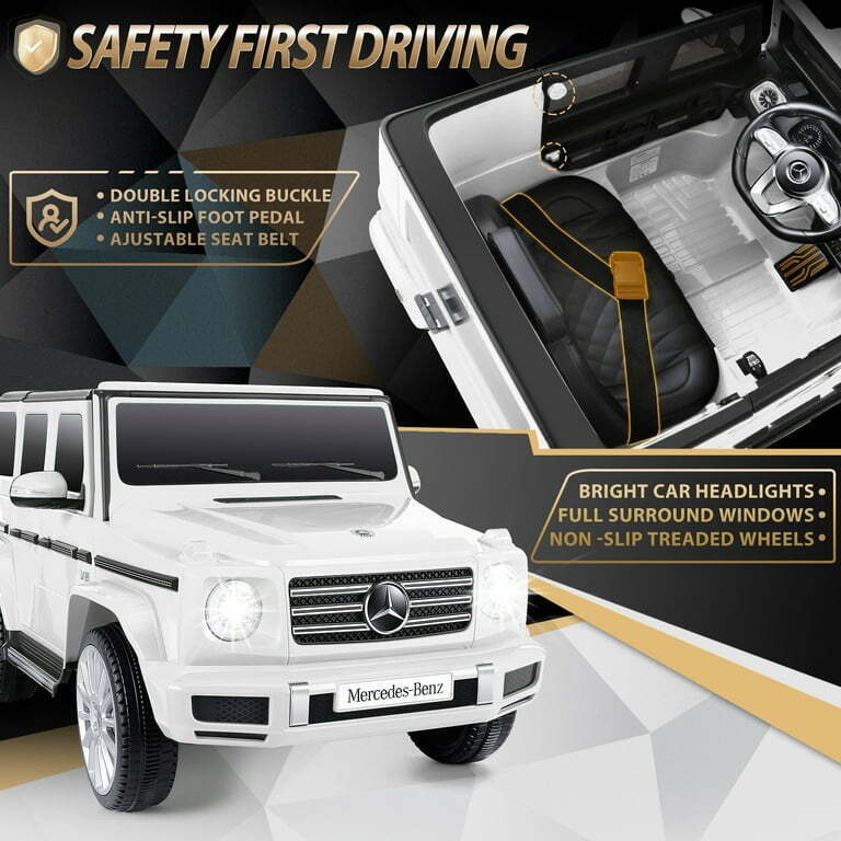 Licensed Mercedes-Benz 12V Kids Ride On Car with Remote Control and 3 Speeds - Brand New SUV Toy Truck