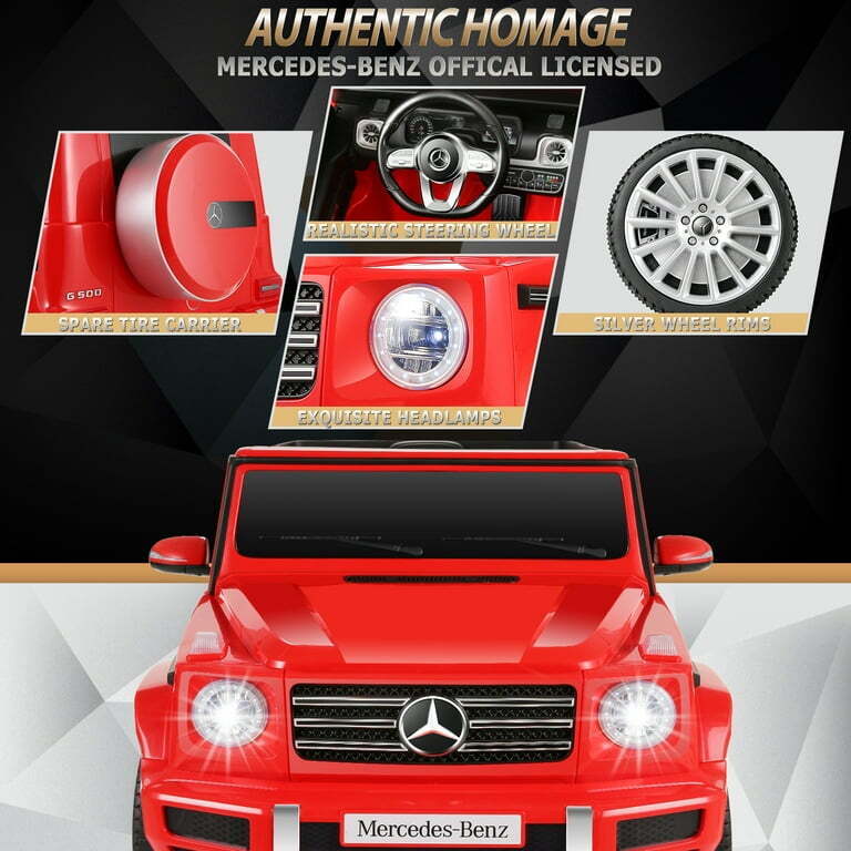 Licensed Mercedes-Benz SUV Electric Ride-On Car for Kids with Remote Control - 12V
