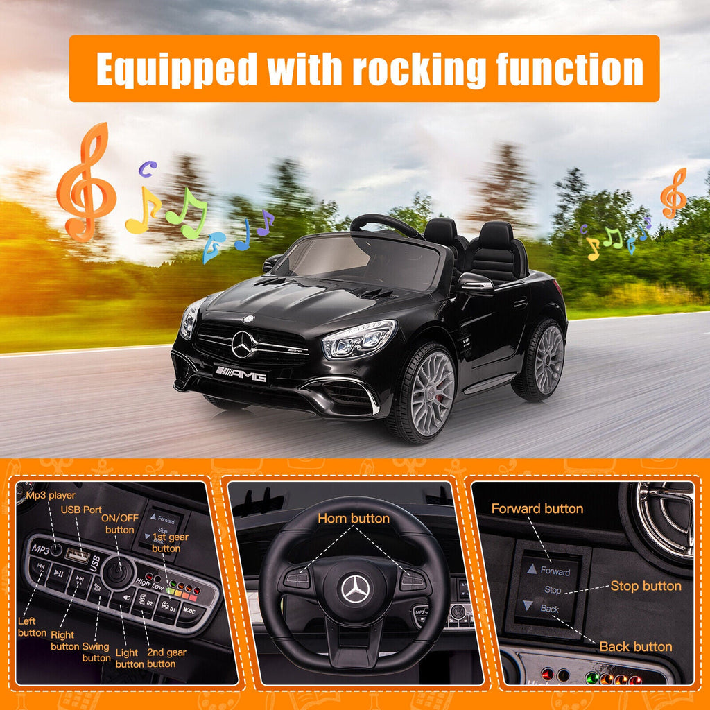 Licensed Mercedes Benz AMG SL65 Electric Ride-On Car for Kids - 12V