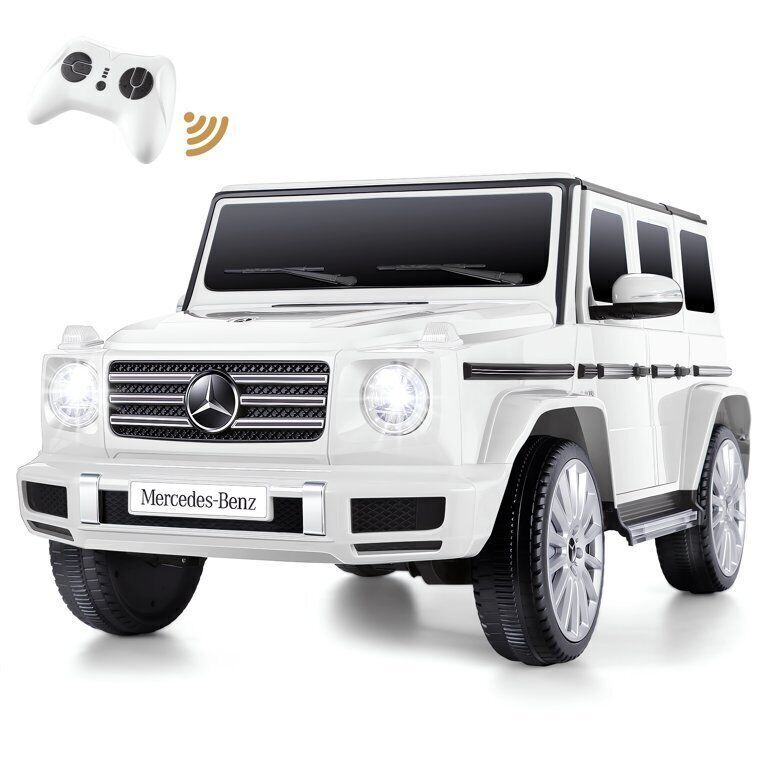 Licensed Mercedes-Benz G500 12V Ride-On Car with Remote Control and AUX/USB Connectivity for Kids