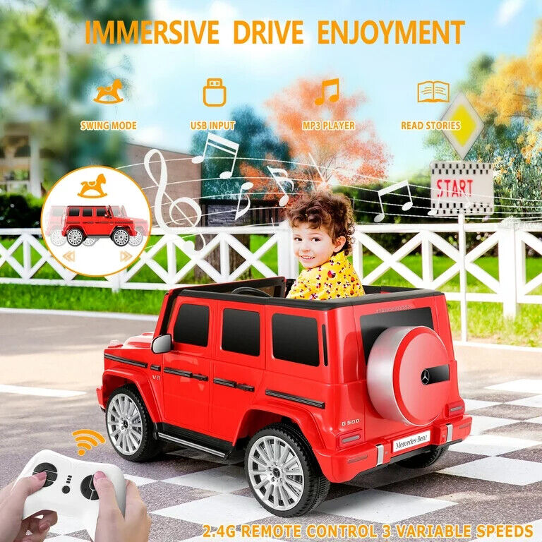 Mercedes-Benz G500 4WD Battery Powered Ride-On Car for Kids - Officially Licensed and Brand New