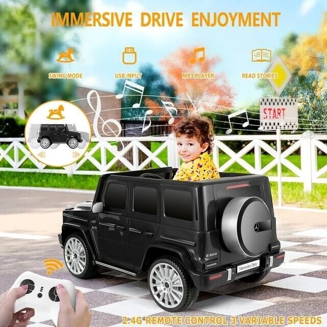 Licensed Mercedes-Benz G500 4WD Kids Ride-On Car with Remote Control & USB