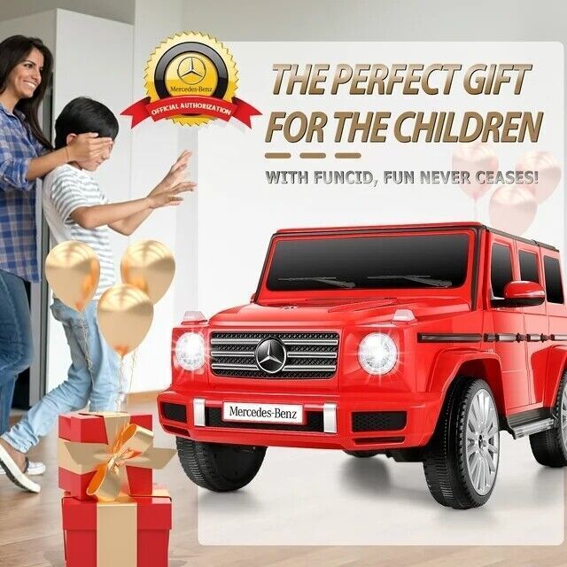 Licensed Mercedes-Benz G500 4WD Kids Ride-On Car with Remote Control & USB