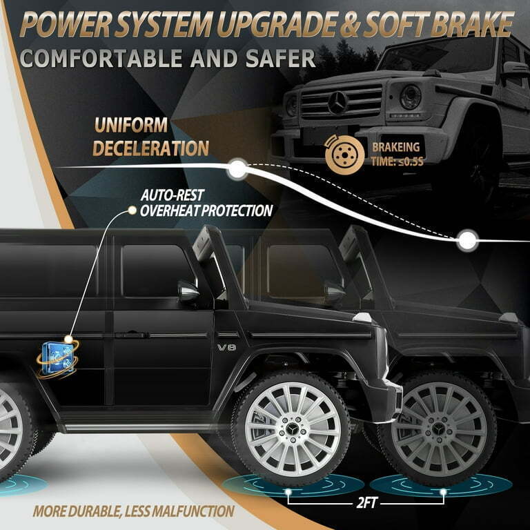 Licensed Mercedes-Benz G500 4WD Kids Ride-On SUV with Remote Control - 12V