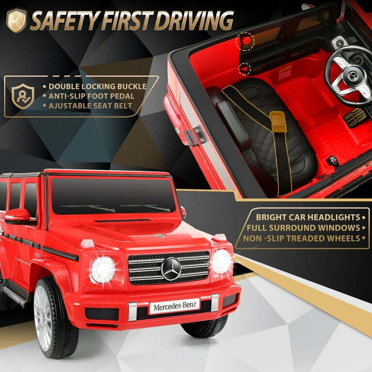 Licensed Mercedes-Benz G500 4WD Kids Ride-On SUV with Remote Control - A+ Quality