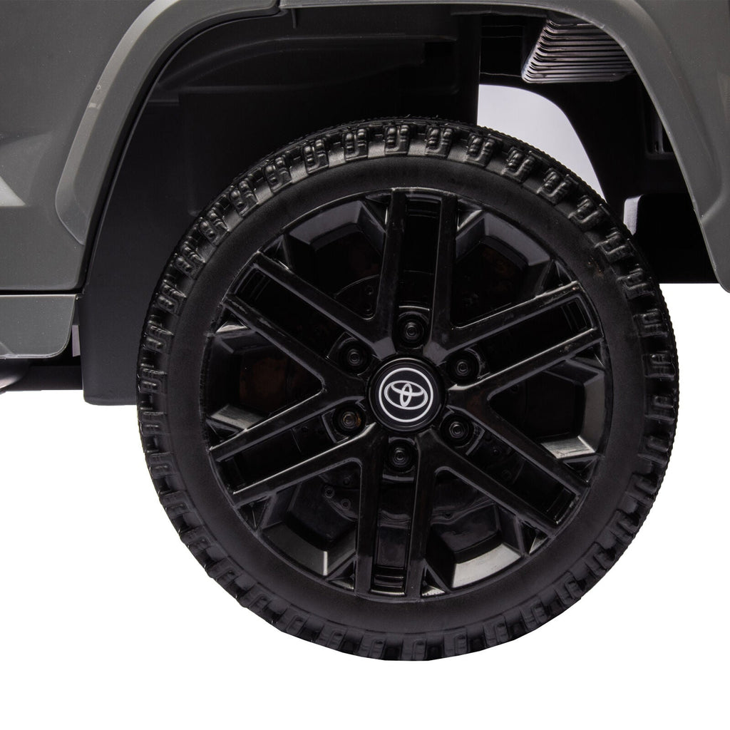 Licensed Toyota Tundra Grey 12V Kids Ride On Pickup Truck with 3 Speeds and Dual Motors