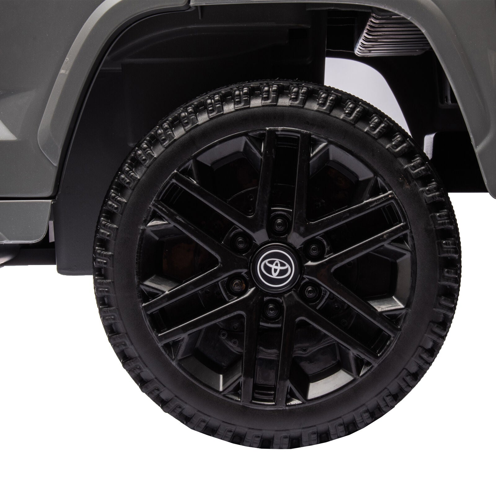 Licensed Toyota Tundra Grey 12V Kids Ride On Pickup Truck with 3 Speeds and Dual Motors