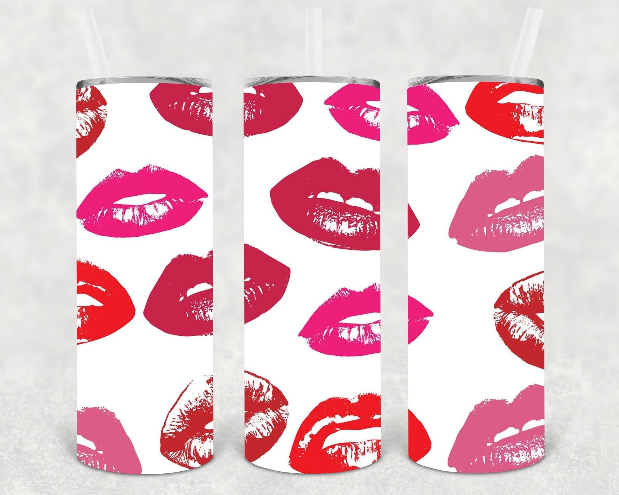 Lipstick 20 oz Skinny Tumbler