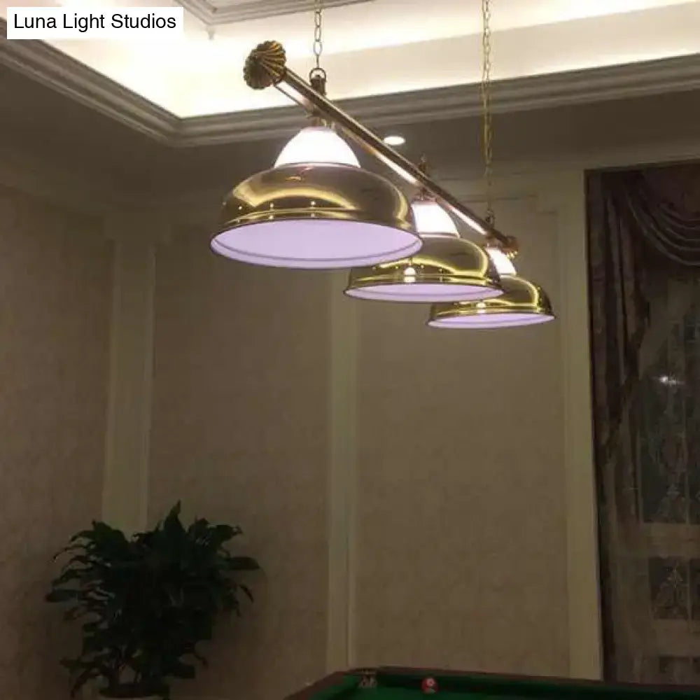 Loft chrome double bubble pendant light for dining room