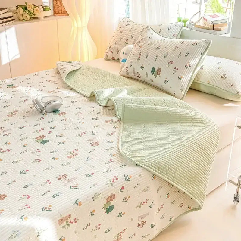 Lucky dinosaur cartoon pattern cotton mattress mat bedroom bedding