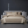 Luxe burgundy red egyptian cotton bedding set for bedroom