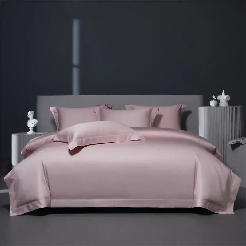Luxe burgundy red egyptian cotton bedding set for bedroom