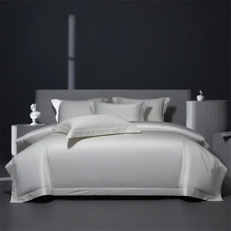 Luxe burgundy red egyptian cotton bedding set for bedroom