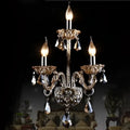 Luxury clear crystal wall lamp bedroom candle sconce