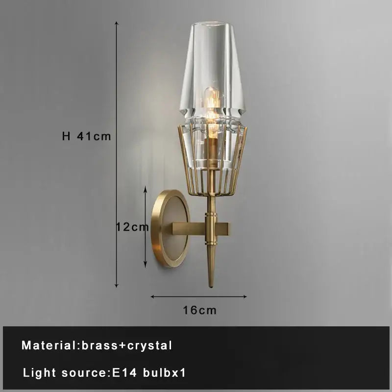 Luxury copper & glass chandelier – dining room lighting fixture