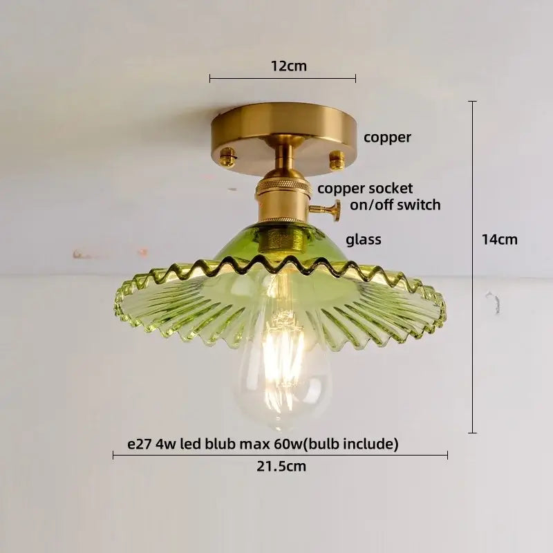 Luxury crystal brass ceiling lamp for living room decorbites glass grid