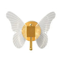 Luxury gold butterfly copper wall lamp bedroom led sconce
