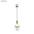 Luxury gold crystal diamond led wall sconce for bedroom lighting